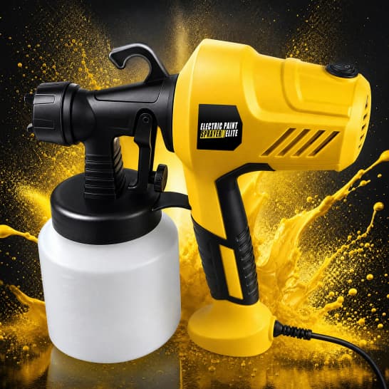 Pistola de Pintura Pulverizador Elétrica, 127V/220V Opcional, Duas Cores, Ideal para Pintura de Móveis e Uso Doméstico