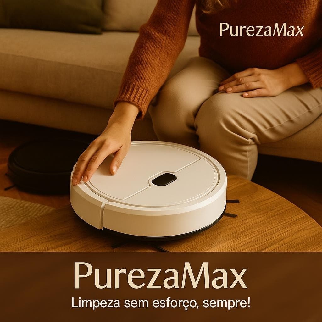 Aspirador Robot Recarregável 110V Filtro HEPA Silencioso