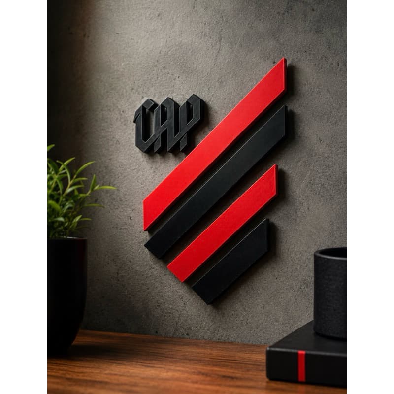 Placa Decorativa Athletico Paranaense 3D – Acabamento Premium Dia dos pais