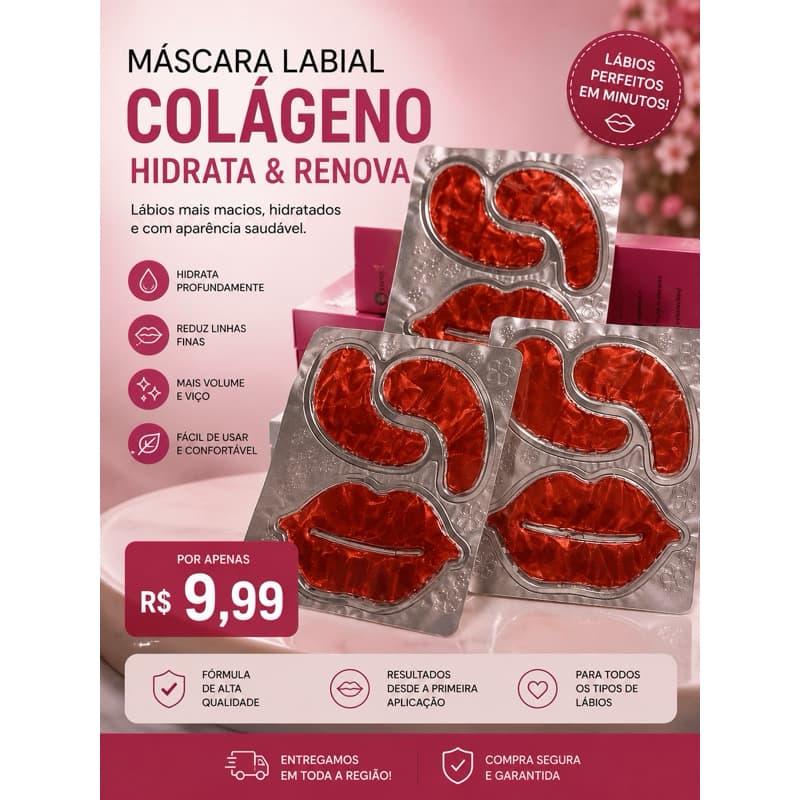 Máscara Labial de Colágeno