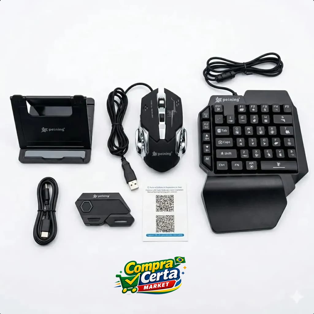 Kit Gamer Mobilador para Jogos Mobile 4 Em 1 Pei-fr14