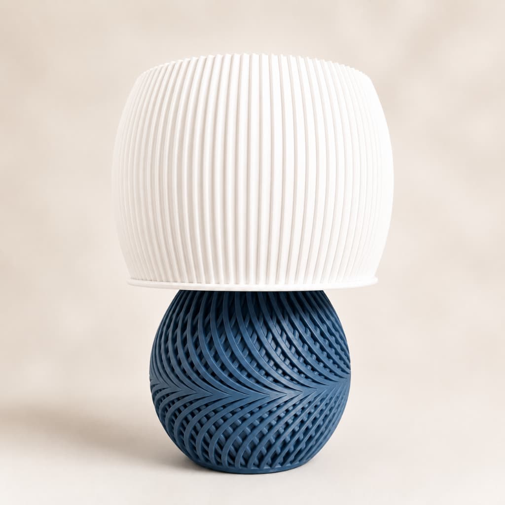 Luminária Ávila Abajur Decorativo Moderno Impressão 3D Luz Quente Sala Quarto Presente