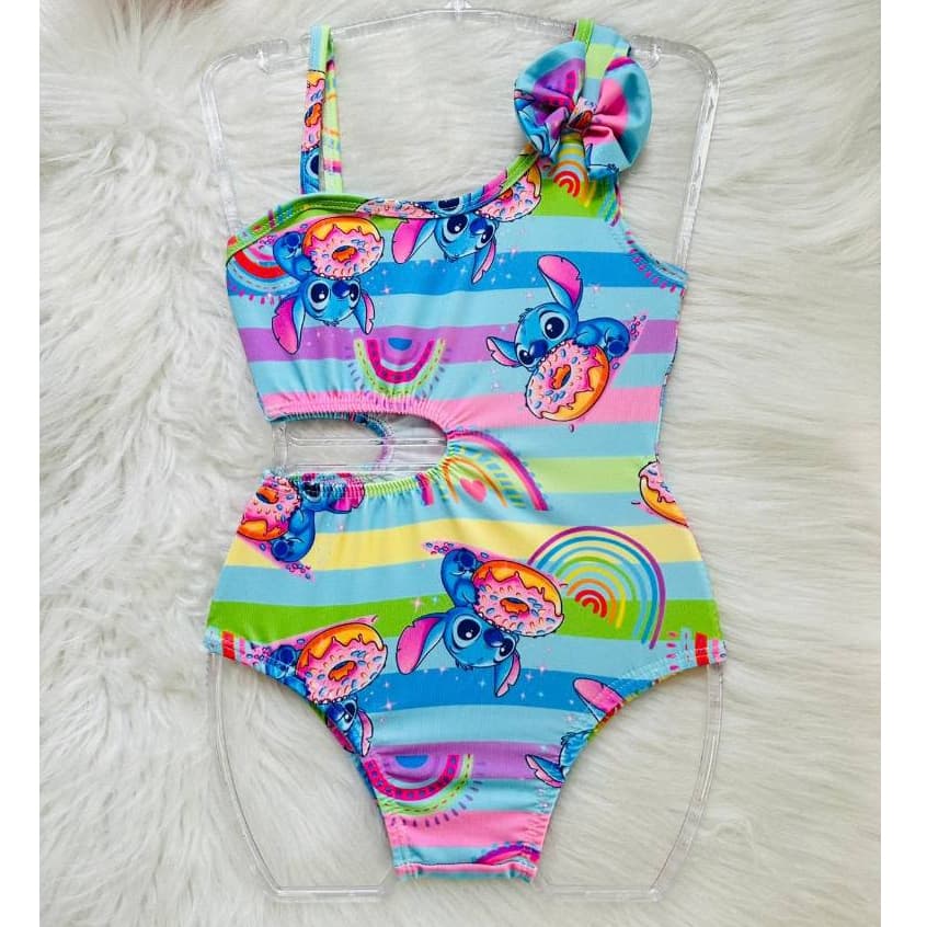 Maio Infantil Personagens Juvenil Menina para piscina praia