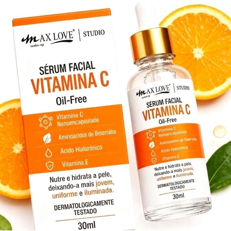 Sérum Facial Vitamina C 30ml| Lançamento Max Love | Original