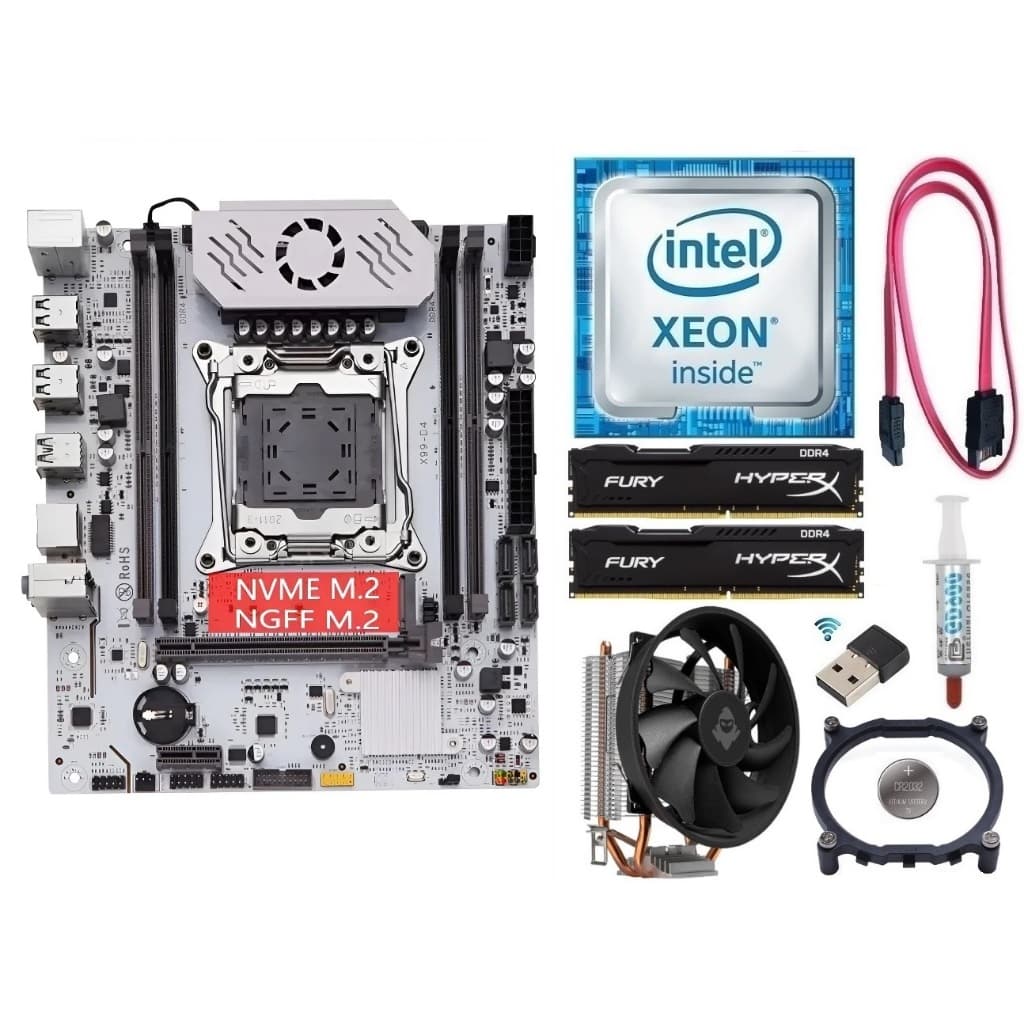 Kit Gamer X99 Xeon E5 2660 v3/ 8GB-16GB DDR4/ Cooler/ Wi-fi
