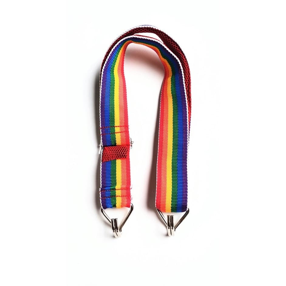 Talabarte 2 Ganchos Profissional Para Percussão Surdo Timbal Ajustável - ARCO IRIS