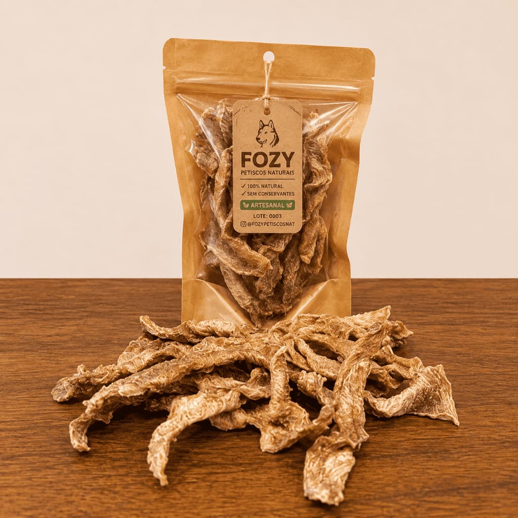 Lombo Crocante para Cachorros - Petisco Natural Desidratado 100% Natural | Fozy Petiscos