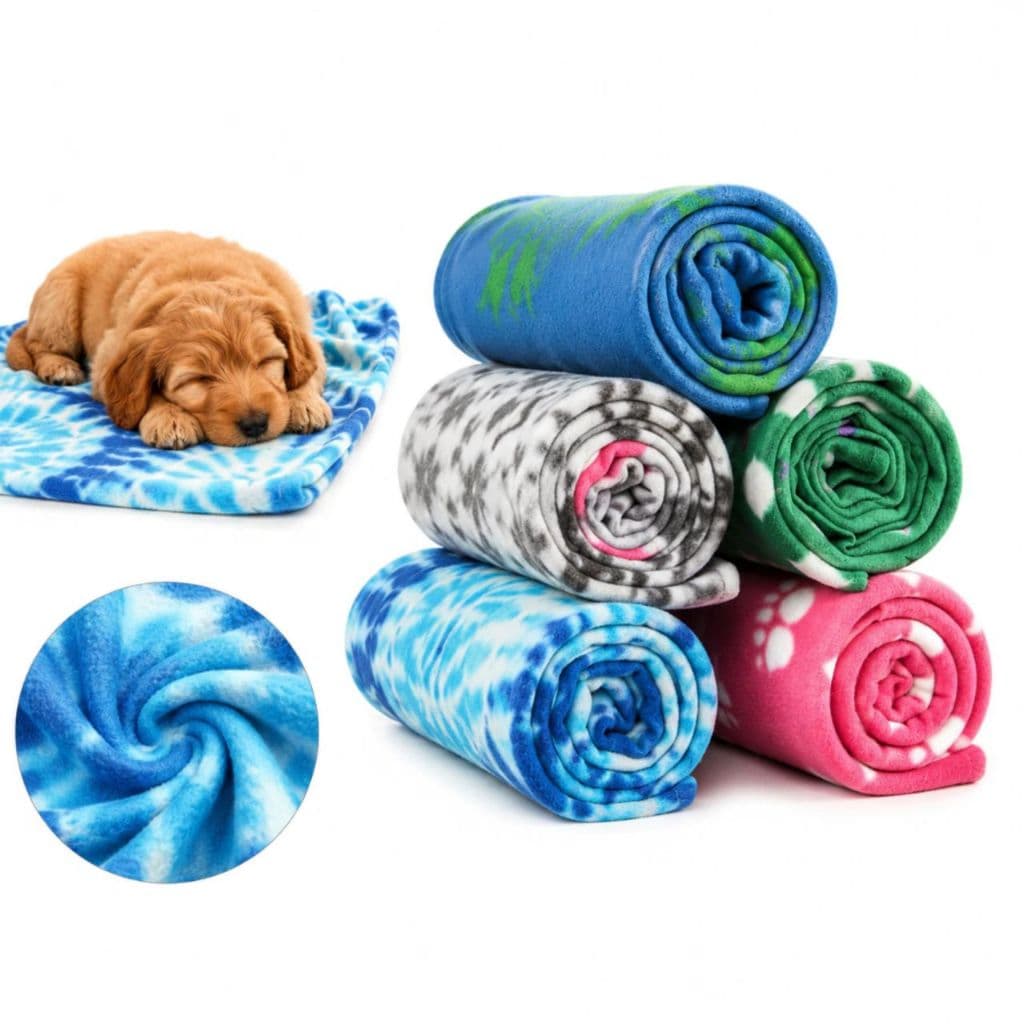 Kit 3 Mantas Pet Vila Flor Toque Macio Estampas Sortidas Cães Gatos