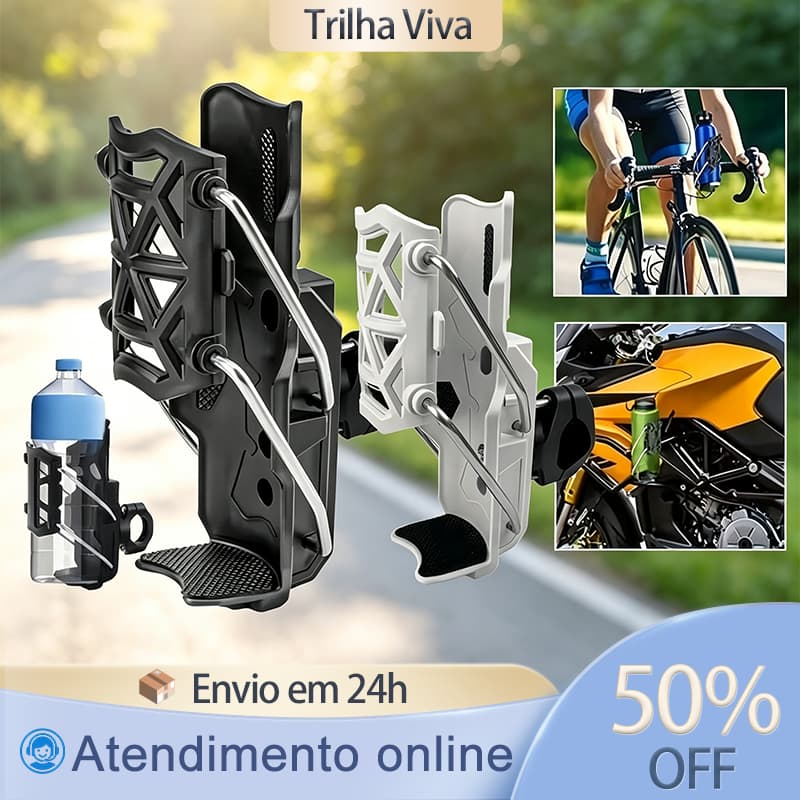 Suporte Copo Moto Ajustável Universal Porta Bebidas Para Guidão Retrovisor Motocicleta Acessório