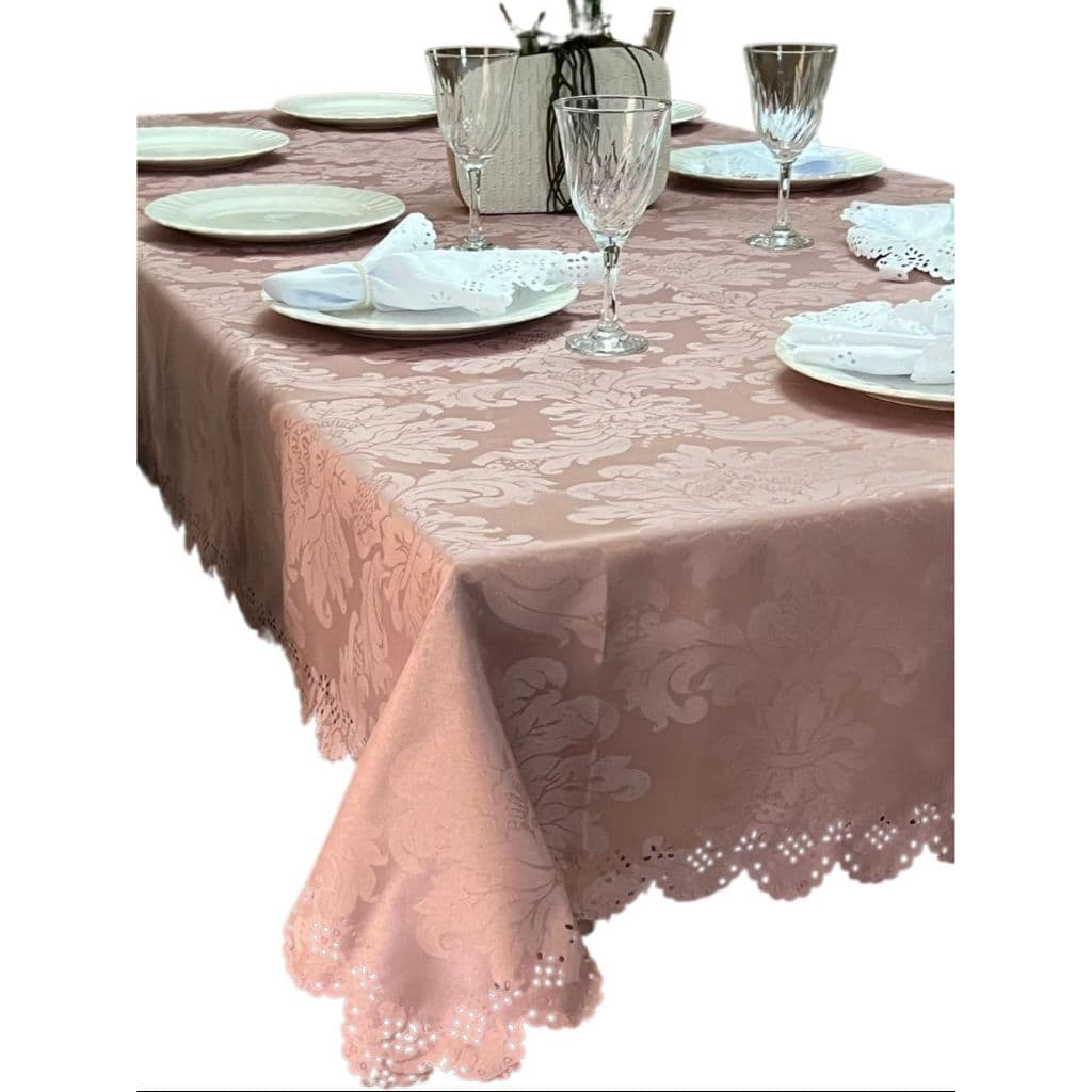 Toalha Jacquard Retangular 3.50 mts Sofisticada para Sala de Jantar