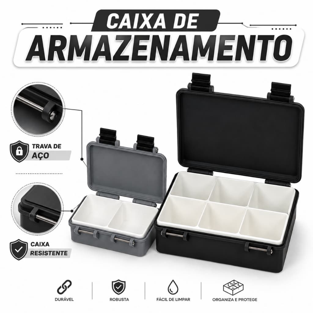 Caixa de Armazenamento Inserções Personalizável