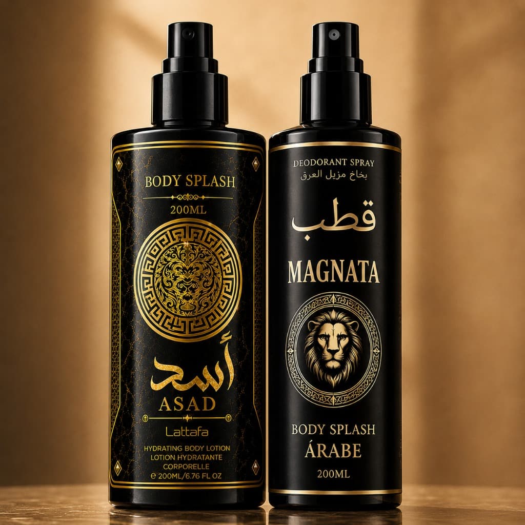 Kit Body Splash Arabe magnata + azad 200ml - Perfume Corporal