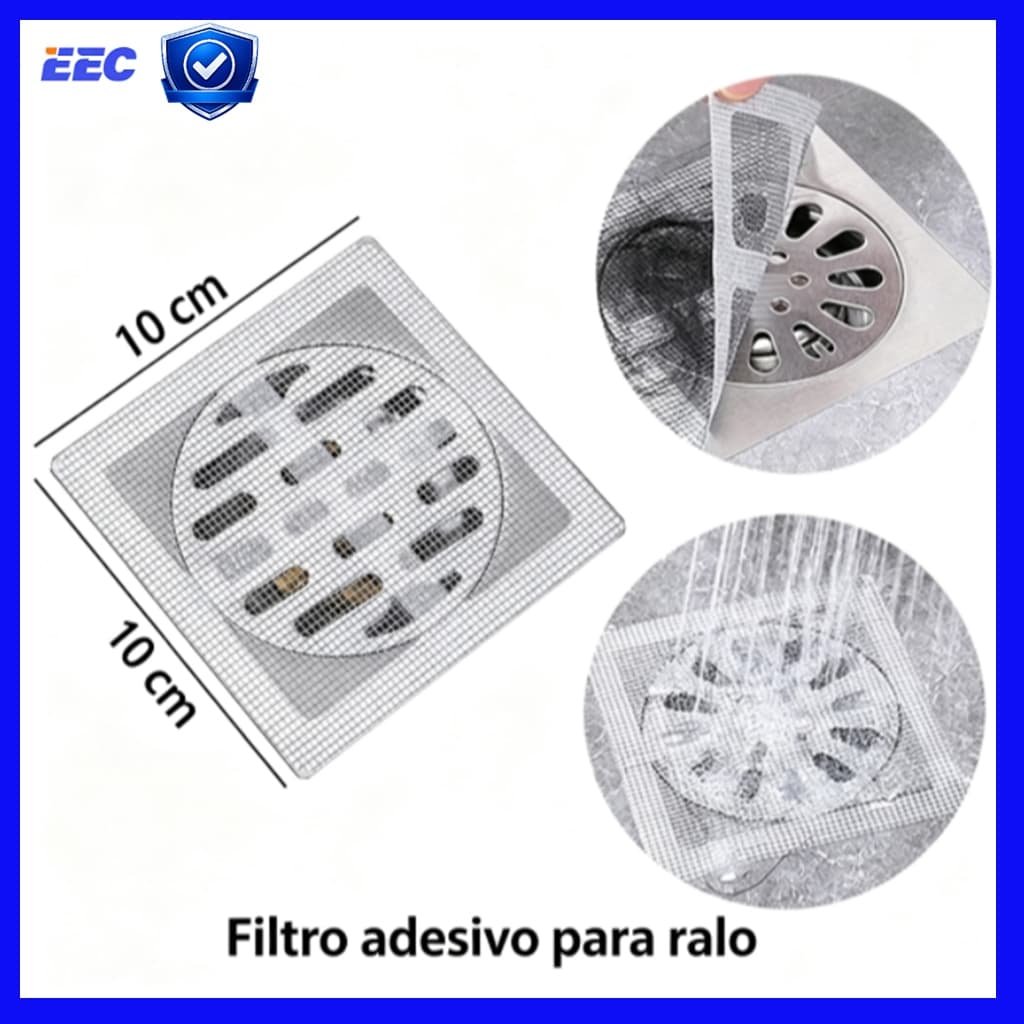 10-20 UnidadesFloor drain sticker Filtro Adesivo para Ralo  Tela Anti Cabelo Banheiro Pia Cozinha Evita Entupimento
