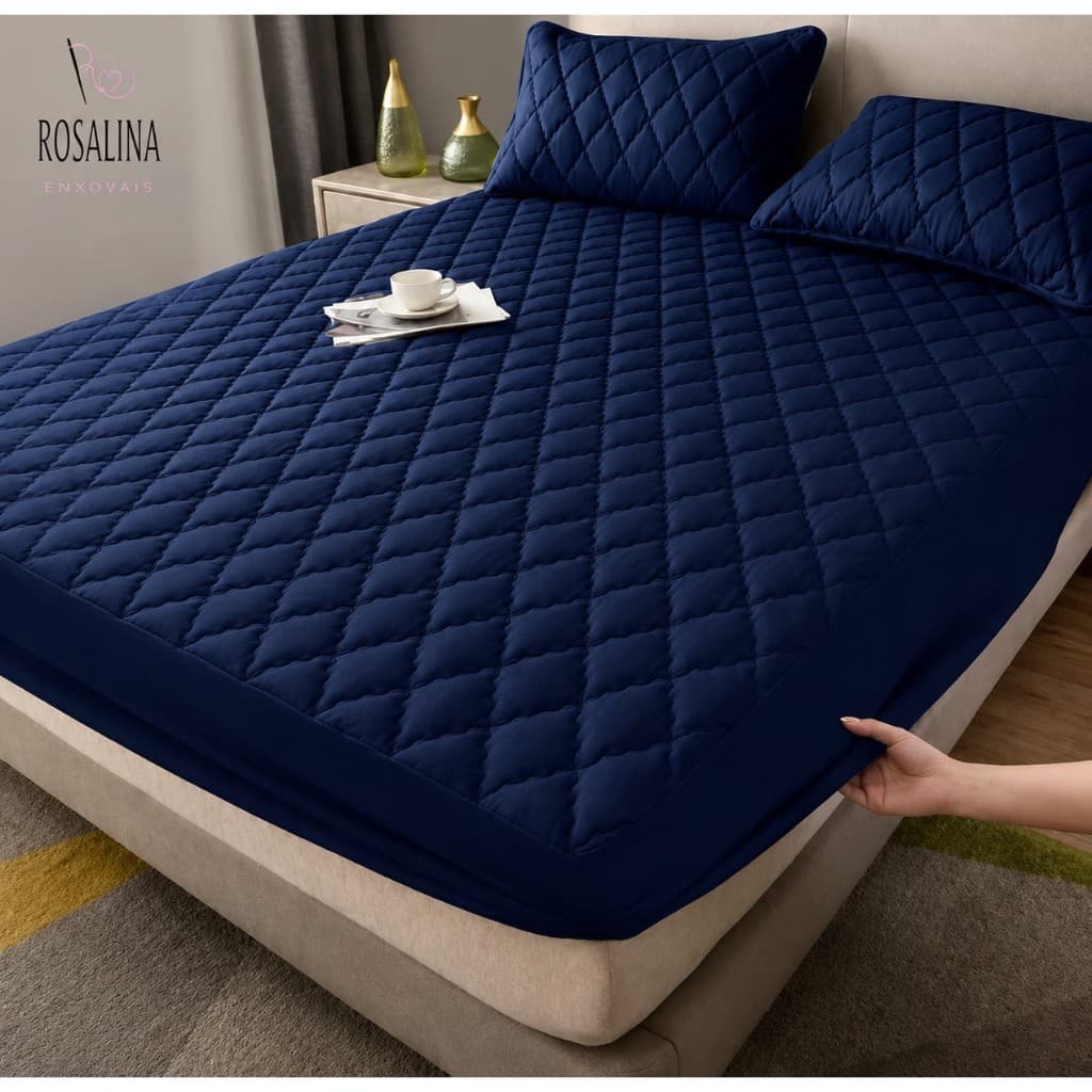 Protetor Para Colchão Capa Impermeavel Matelado Com Elastico Rosalina Enxovais