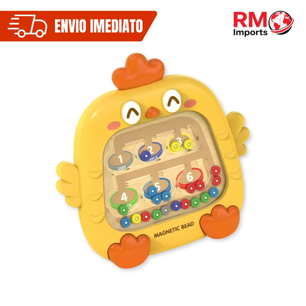 Brinquedo Educativo Labirinto Magnético Infantil com Caneta para Coordenação Motora 3 Anos