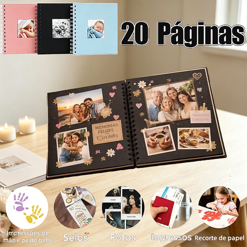 Albumes gráficos personalizados e comemorativos assinados 17x17cm
