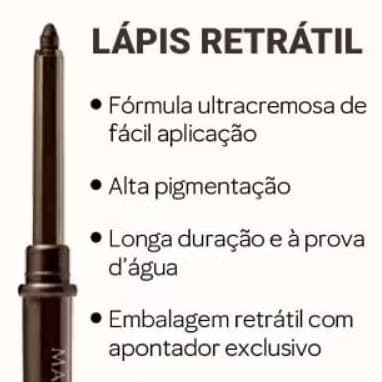 Lápis de olho Mary Kay - Resistente à Água e Aplicação Cremosa, faça delineado