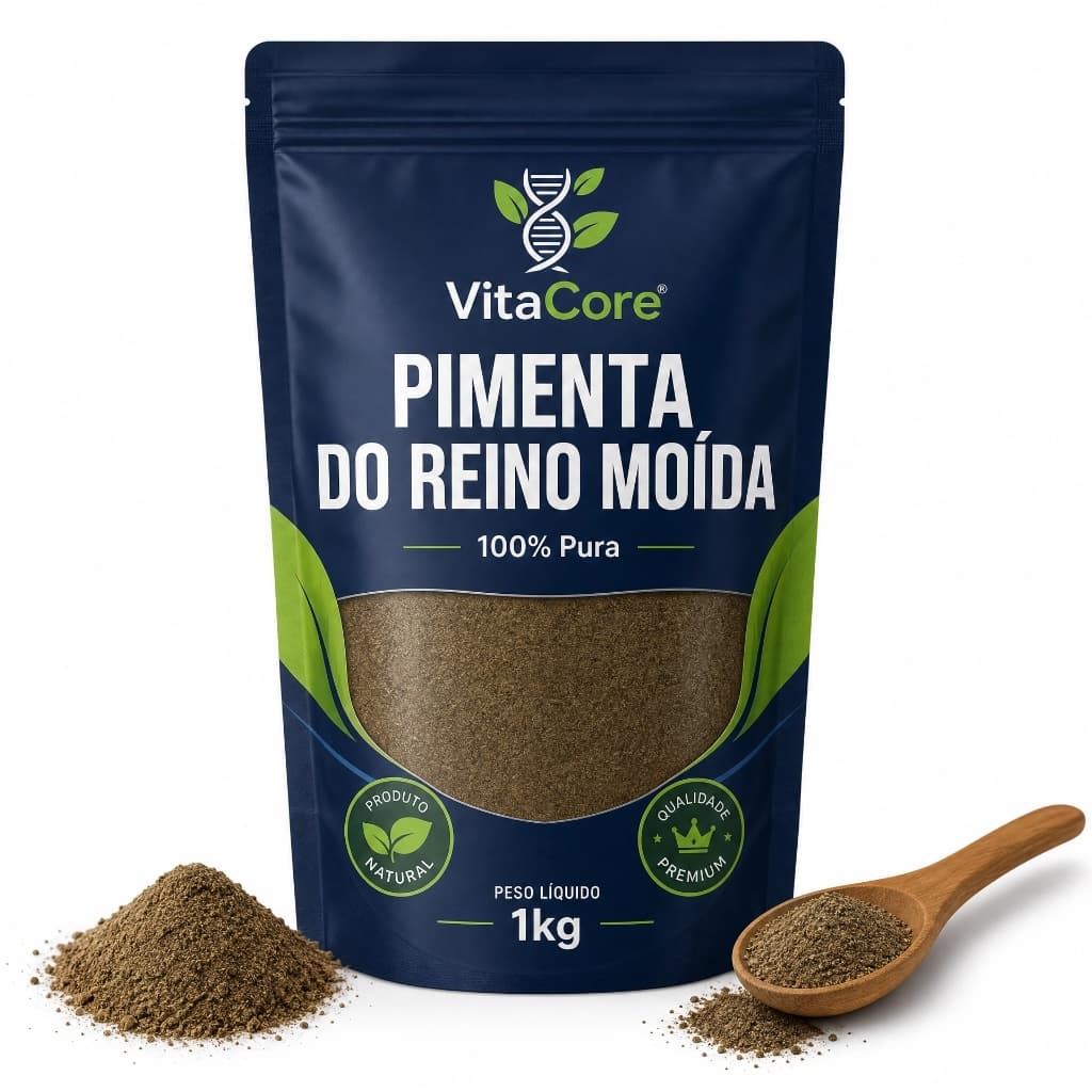 Pimenta Do Reino Em Pó Preta 1kg Moída Premium Envio Full