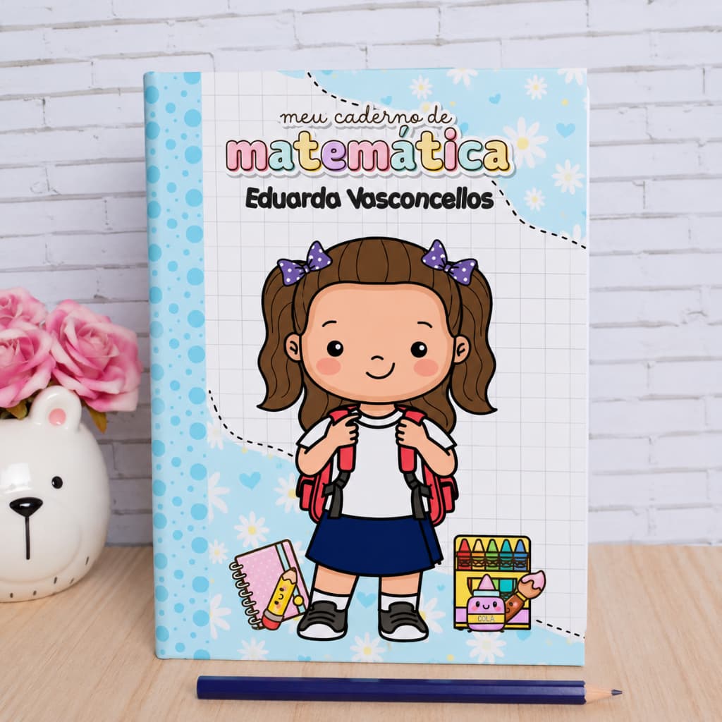 CADERNO BROCHURA GRANDE PAUTADO 96 FOLHAS ou 48 FOLHAS | CADERNO BROCHURA PERSONALZIADO | CADERNO ESCOLAR