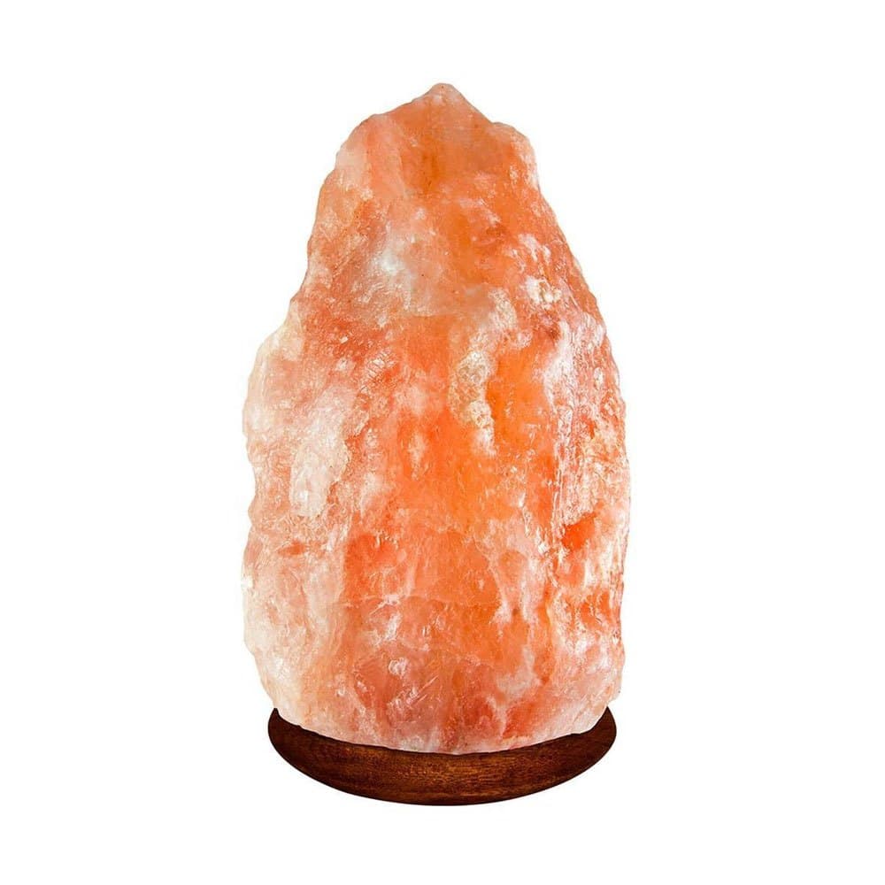 Abajur Luminária Pedra de Sal Rosa Himalaia Cristal Natural