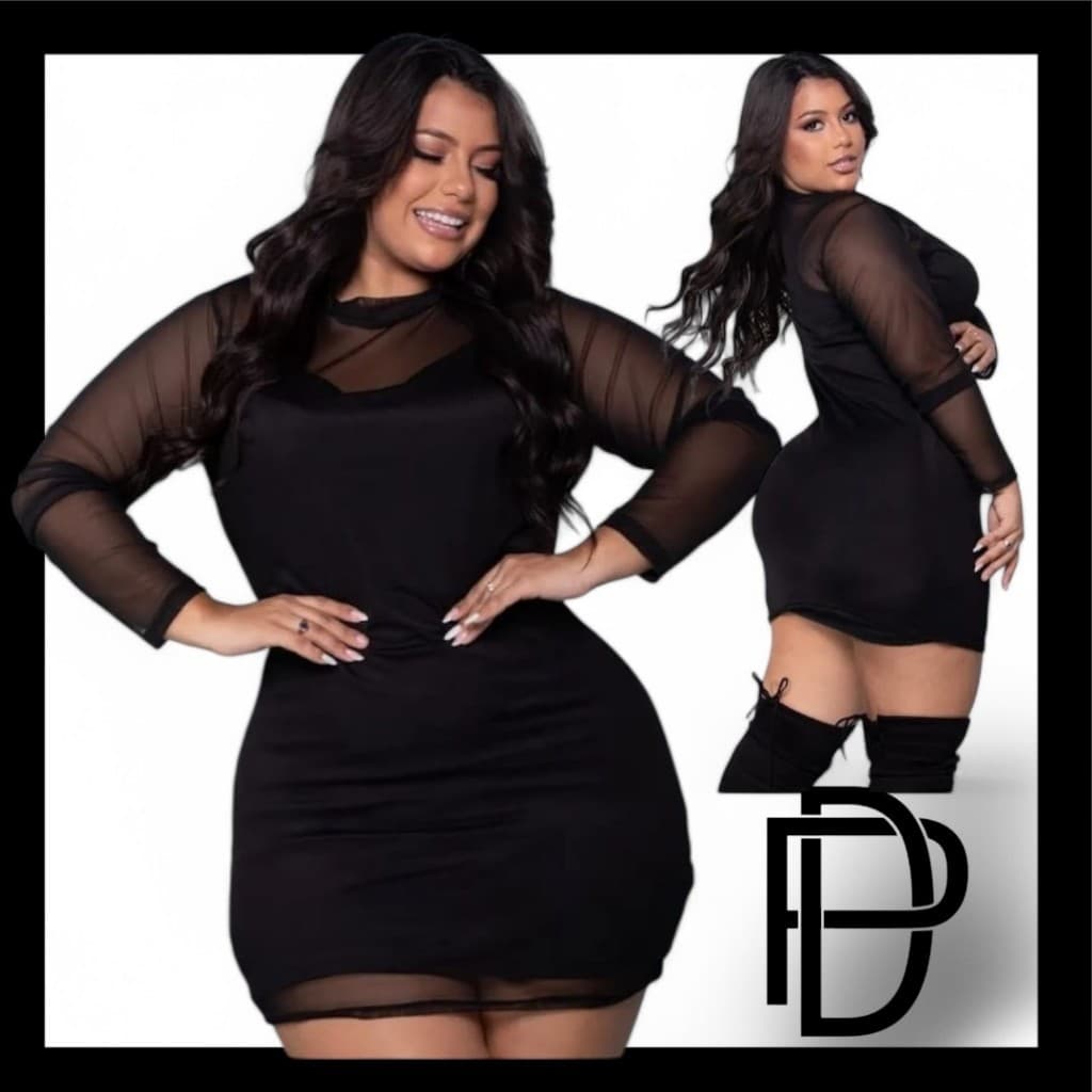VESTIDO TULE COM VESTIDO ALCINHA SLIM FEMININO ELEGANTE