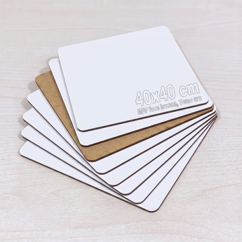 10 placa tabua Tabuleiro Base Bolo Cake Board 40x40 Cm Placa Mdf Branco quadro quadrinho artes U2b