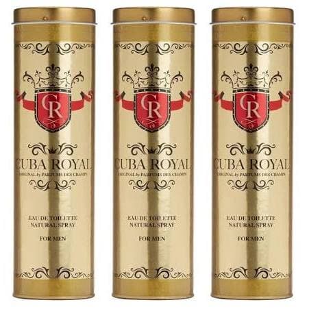 Combo 3 Perfume Cuba Royal Masculino Eau De Toulette 100ml Original Lacrado Importado