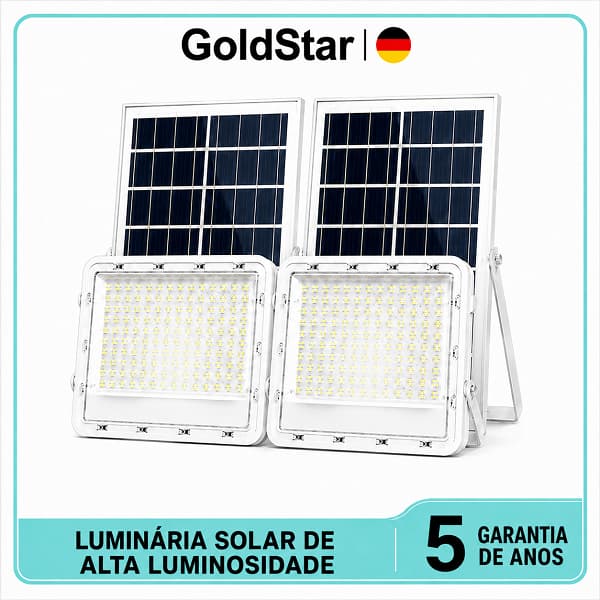 GoldStar 10000W lâmpada solar Led Refletor Externa Holofote Luminária Solar Luminaria Para Jardim