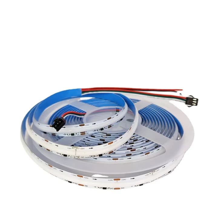 Fita de LED COB digital WS2811 IP20 12V 630 LEDs - Tamanho M com controle remoto