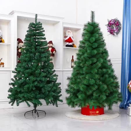 Árvore de Natal pinheiro 2,4m/2,1m/1,8m/1,5m/ altura máxima de 1500ramos estilo tradicional decoração
