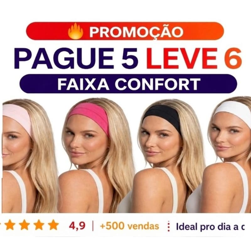 ​👉 Kit 6/12 Faixas de Cabelo Feminina Spa Estética Maquiagem Skincare Antiderrapante Fitness