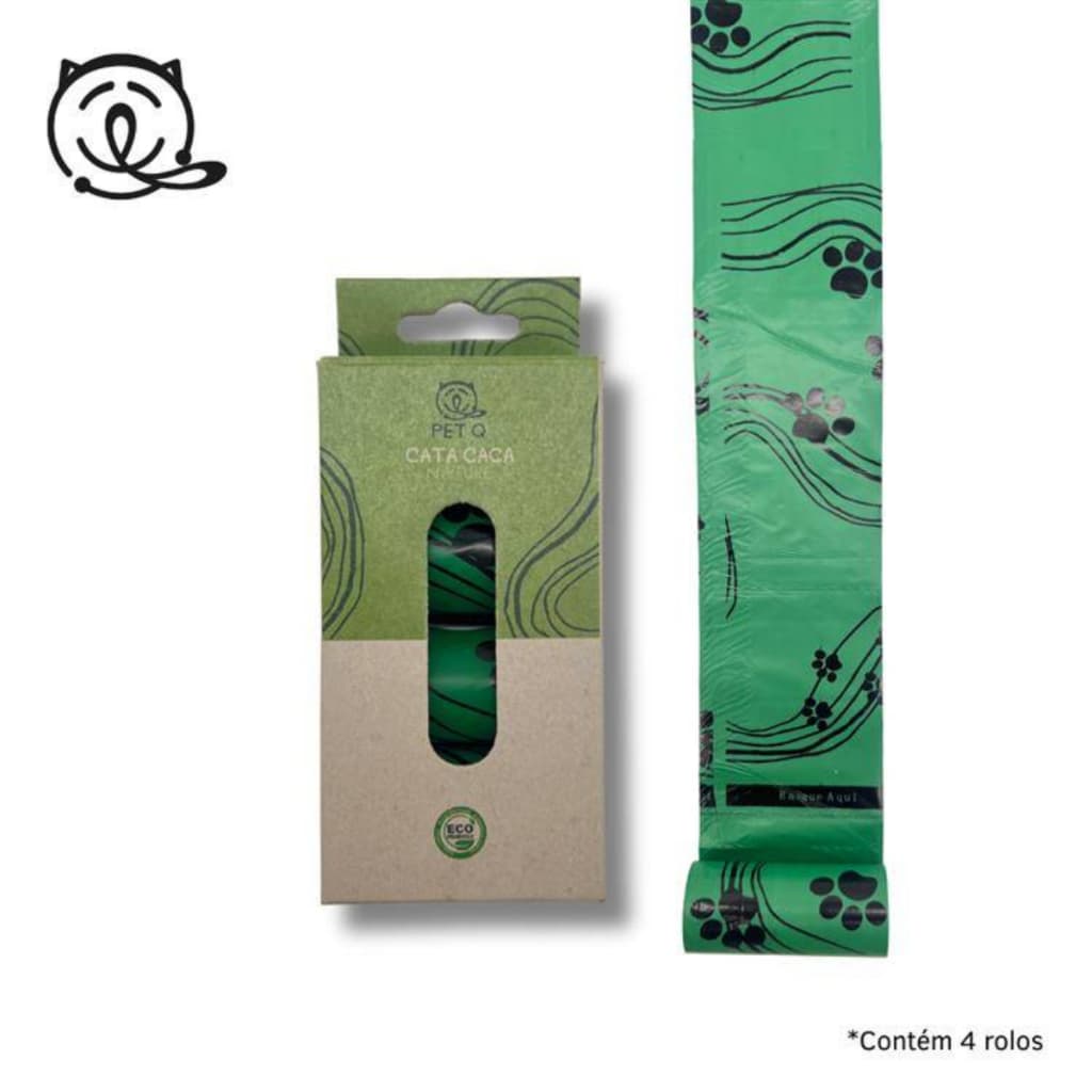 Refil Cata-Caca Nature 4 Rolos Biodegradável para Pets
