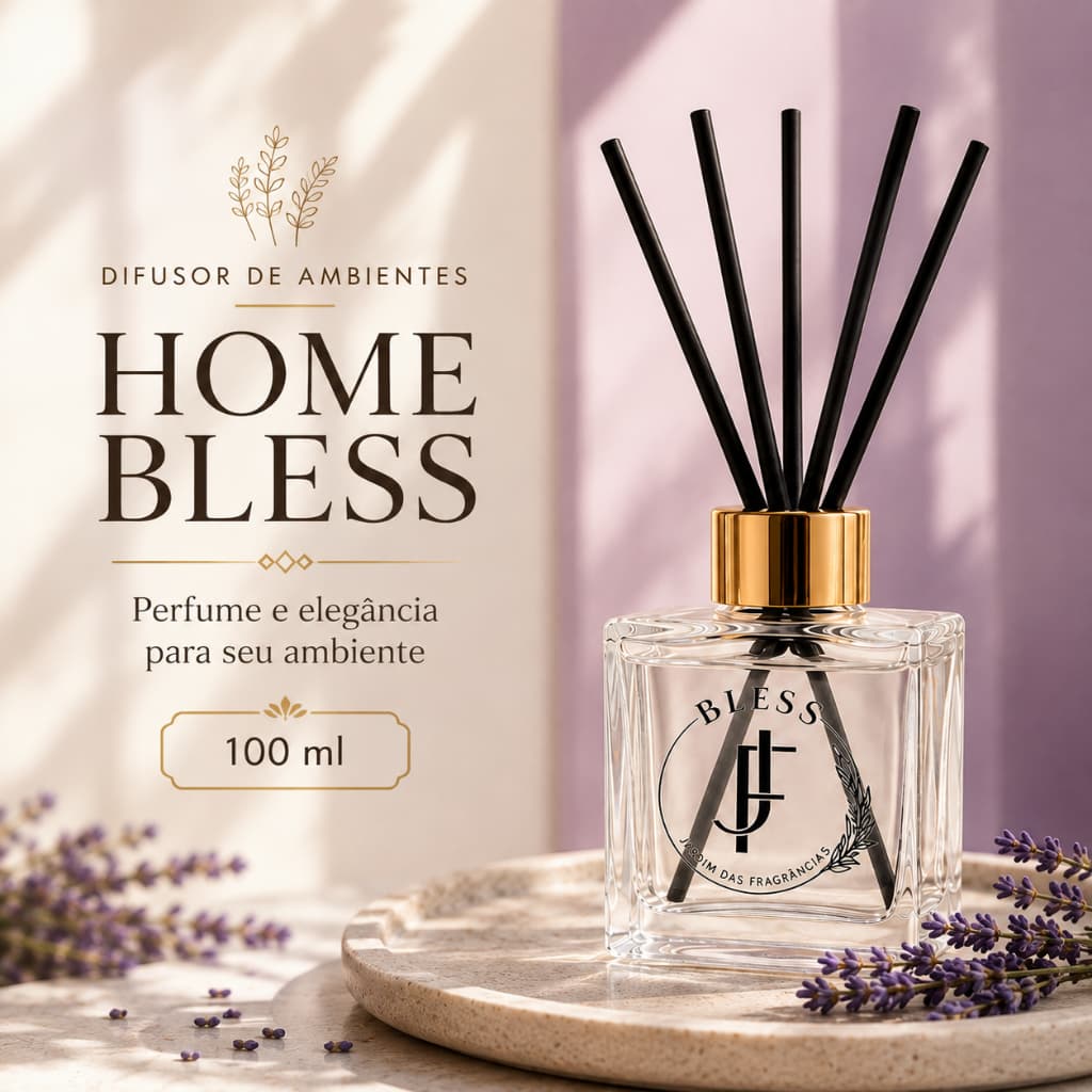 Aromatizador De Ambiente Difusor de Varetas 100ml Aromatizante Luxo Premium casa limpa Duração aromas classico