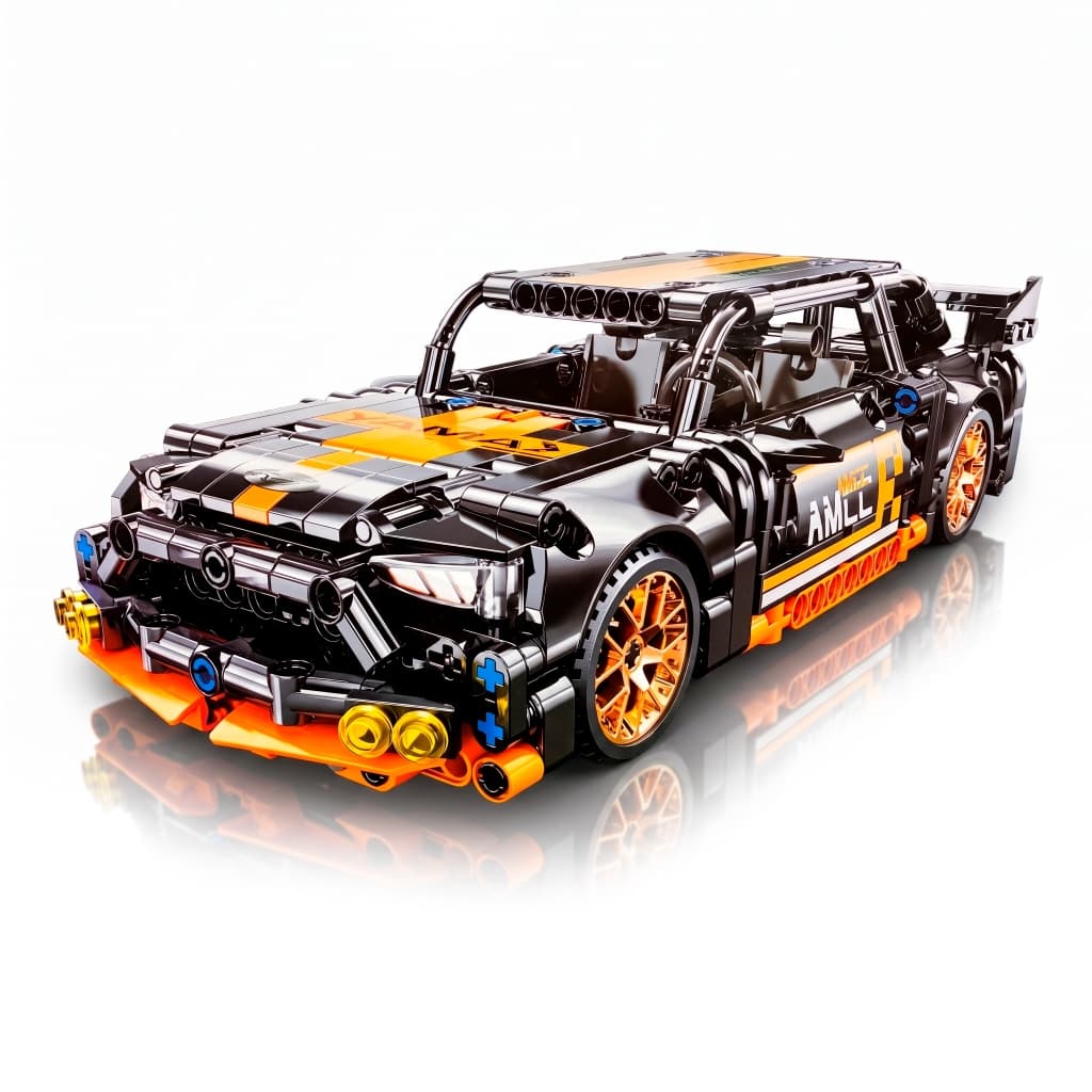 Kit Montagem Carro Rally Machine Player Pull Back 500 Peças