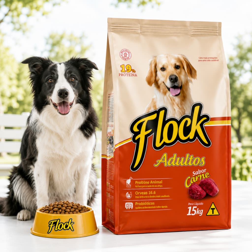 Ração para Cães Adultos Sabor Carne 15kg Nutrição Completa e Saudável - Envio Imediato
