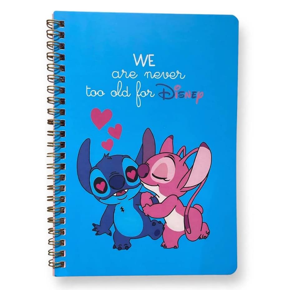Caderno Espiral 40 Páginas Pautado Stitch Papelaria