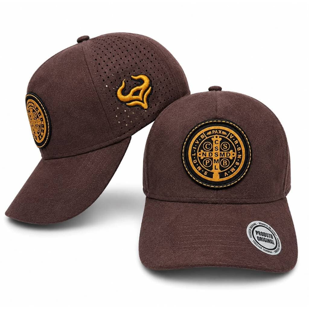 Boné São Bento Country Strong Premium Bordado Aba Curva 7cm Ajustável Unissex Alta Qualidade Estilo Rodeio