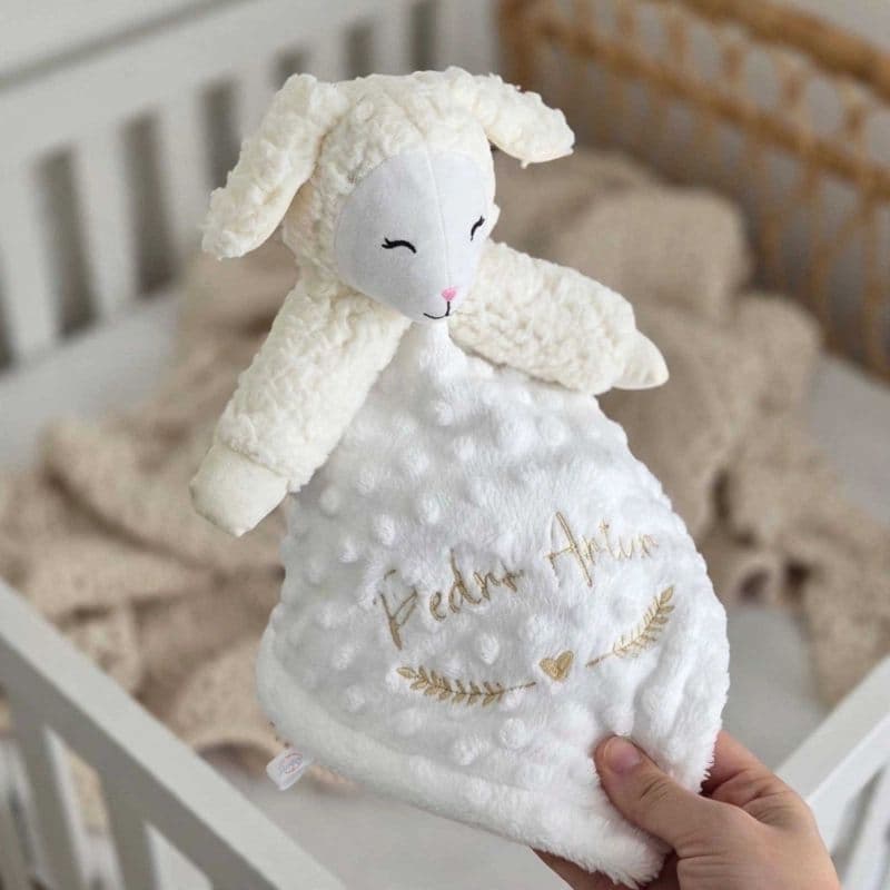 Naninha Pipoquinha Personalizada | Enxoval Presente para Bebê  - Bordado com nome do bebê
