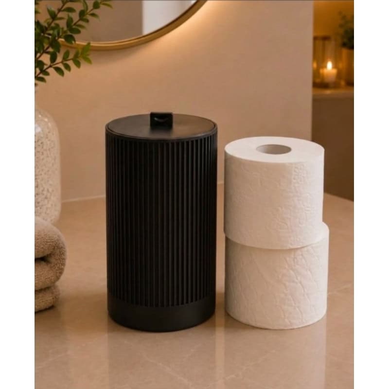 Organizador De Papel Higienico Banheiro Suporte Canelado Porta Rolos Duplo De Mesa Lavabo Decorativo Elegante Luxo