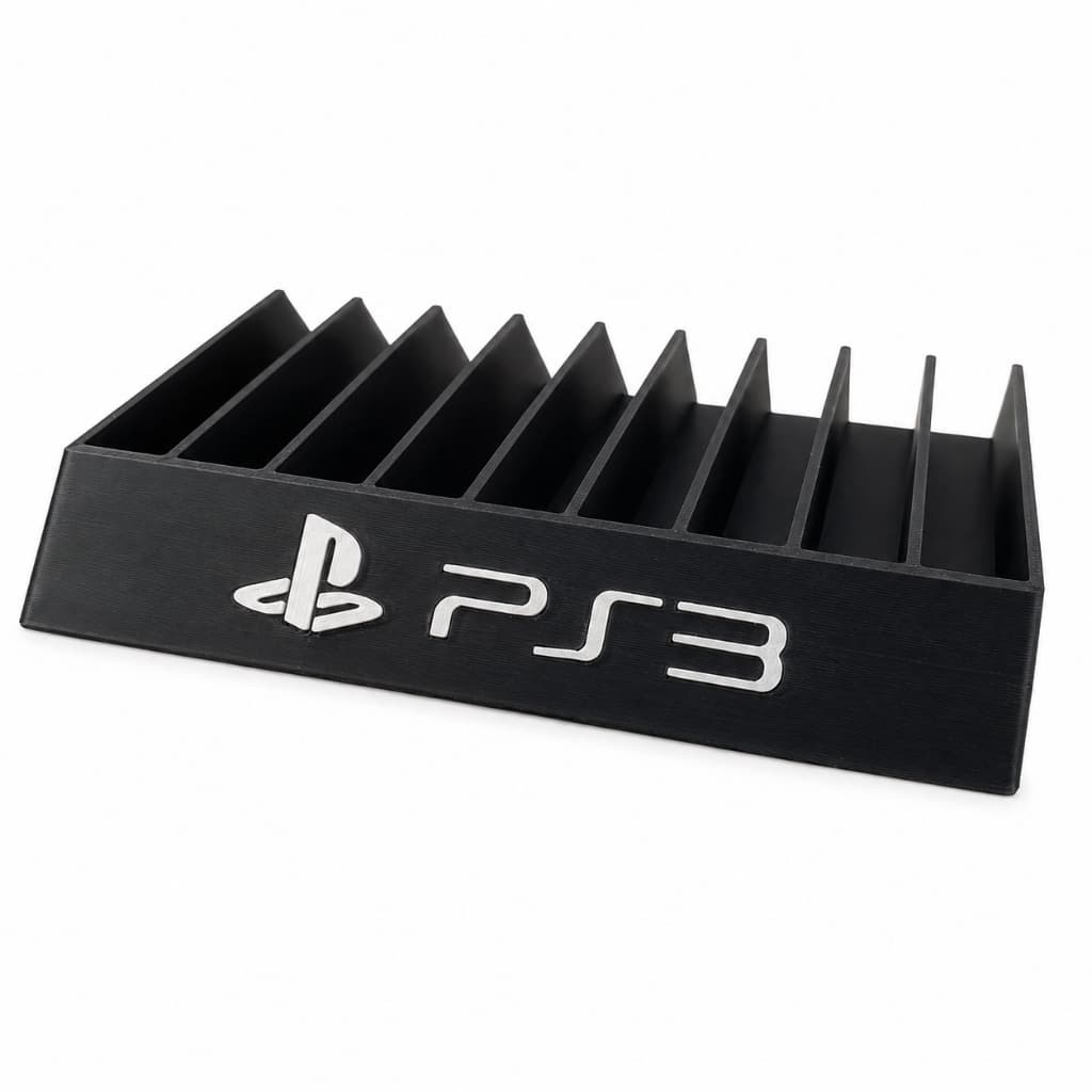 Suporte Porta Jogos PS3 Organizador para 10 Games Playstation 3 Expositor Vertical Mesa Gamer