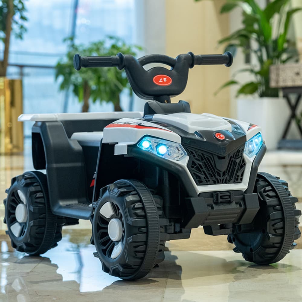 Quadriciclo Eletrico Infantil Carrinho de Passeio 6V Zippy Toys Musicas e Luzes Grande