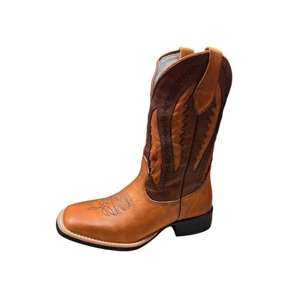 Bota Texana MASCULINA Passo Livre Ref. 316 Caramelo/Laser/Wisky