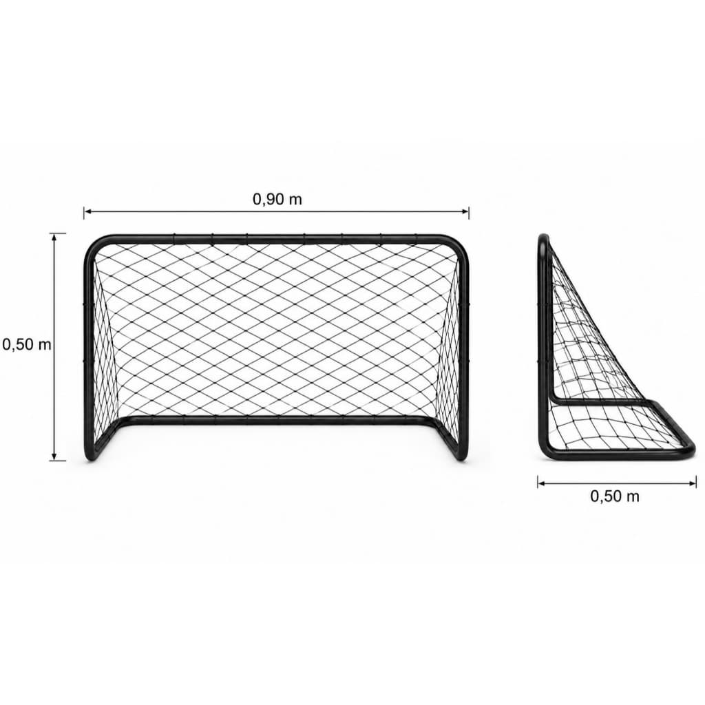 Par Redes para mini gol  em seda pp tamanho  0,90 L x0,50 A x0,50 fundo (TRAVES NÃO INCLUSO)