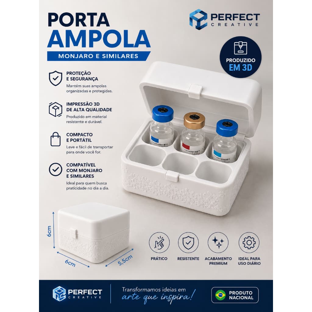 Porta Ampola - Monjaro e similares