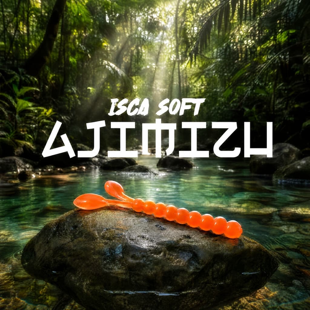 Isca Soft AjiMizu Ajing Ultralight 5,5cm 6pcs Micro Soft Artificial Pesca Finesse Chumbada Oficial