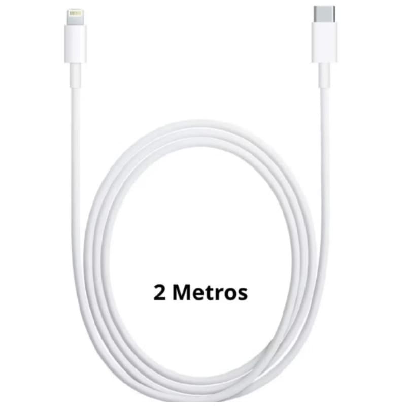 Cabo para iPhone 2 metros entrada tipo C conector USB tipo C para iPhone 15, 15 plus, 15 pro Max, iPhone 16 e iPad