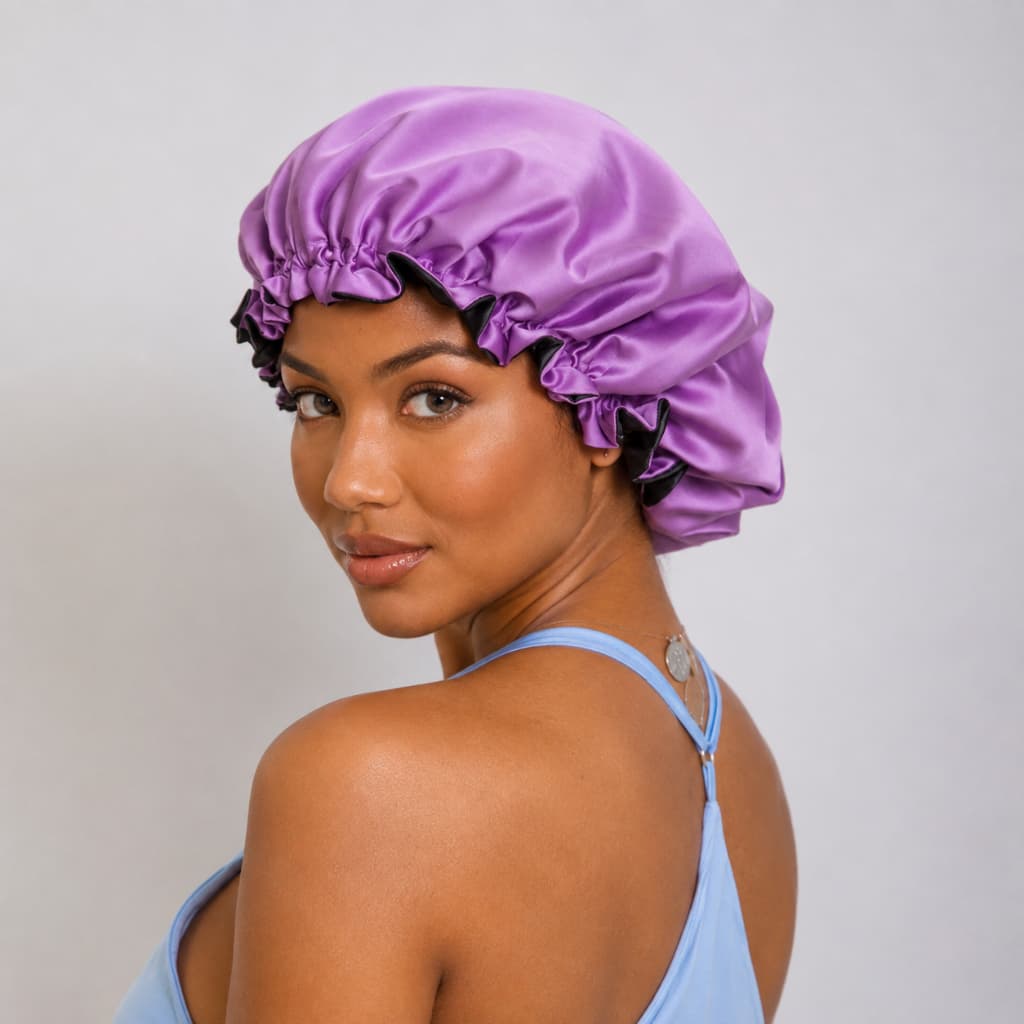 Kit Touca Dupla Cetim com Regulador Cabelo sem frizz Feminino
