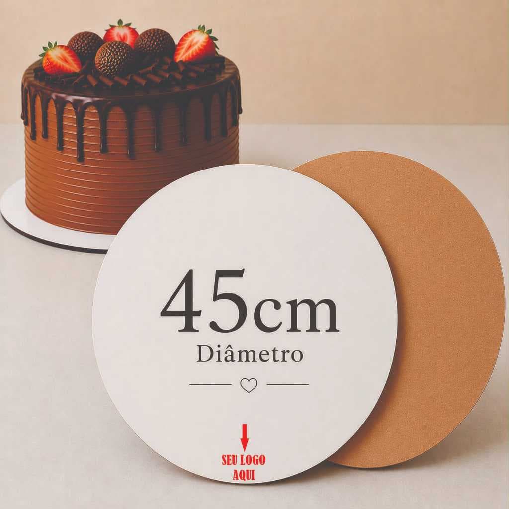 Kits Cake Board 45cm COM LOGO Tabuleiro Bolo Em Mdf 3mm 10/20/30 unidades Personalizado