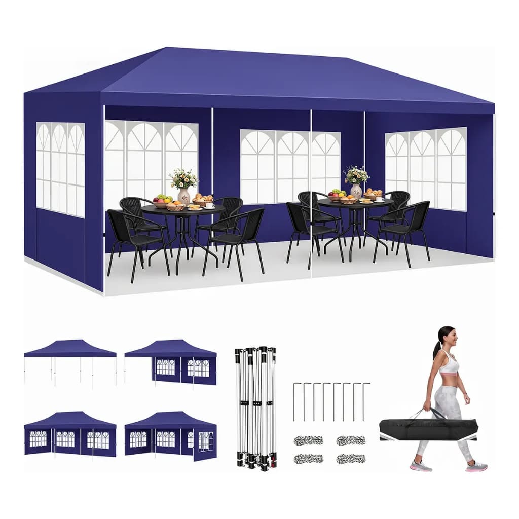 Tenda Gazebo 3x6m Sanfonada Reforçada Oxford Com Proteção Uv