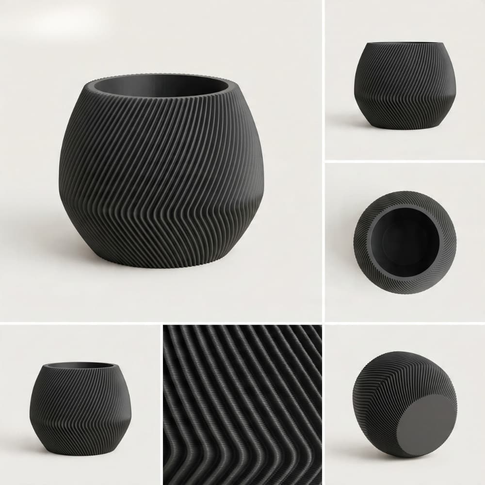 Vaso decorativo para flores e plantas, sala e quarto | Centro de mesa, enfeite para aparador e escritório